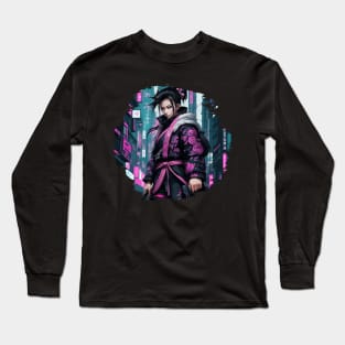 Futuristic Japanese Style Girl Long Sleeve T-Shirt